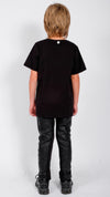 SONS OF SIOUX - LEATHER EFFECT SWEATSHIRT PANTS, IN BLACK