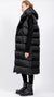 LA HAINE INSIDE US - LONG DOWN JACKET WITH REMOVABLE BOTTON, IN BLACK