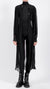 SANCTA MUERTE - LONG SHIRT DRESS, IN BLACK