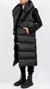 LA HAINE INSIDE US - LONG SLEEVELESS DOWN JACKET WITH REMOVABLE BOTTOM IN BLACK
