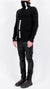 MD75 - KNITTED TURTLENECK SWEATER, BLACK