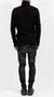 MD75 - KNITTED TURTLENECK SWEATER, BLACK
