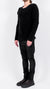 MD75 - KNITTED CASHMERE SWEATER, BLACK