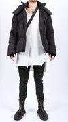 JUSTIN GALL - DETACH DOWN JACKET, IN BLACK