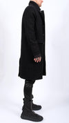 NOSTRA SANTISSIMA - WOOL COAT, IN BLACK