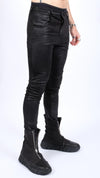 NOSTRA SANTISSIMA - VEGAN LEATHER PANTS, IN BLACK