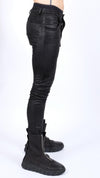 NOSTRA SANTISSIMA - VEGAN LEATHER PANTS, IN BLACK