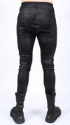 NOSTRA SANTISSIMA - VEGAN LEATHER PANTS, IN BLACK