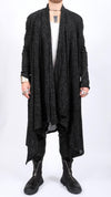 NOSTRA SANTISSIMA -KNITWEAR CAPE, IN BLACK