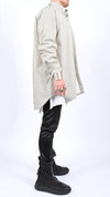 PERSONNAGE - OVERSIZED PADDED SHIRT, IN OFF WHITE