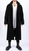 PERSONNAGE - LONG COAT IN WOOL, IN BLACK