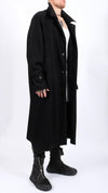 PERSONNAGE - LONG COAT IN WOOL, IN BLACK