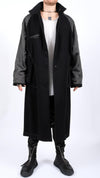 PERSONNAGE - LONG COAT IN WOOL, IN BLACK