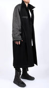 PERSONNAGE - LONG COAT IN WOOL, IN BLACK