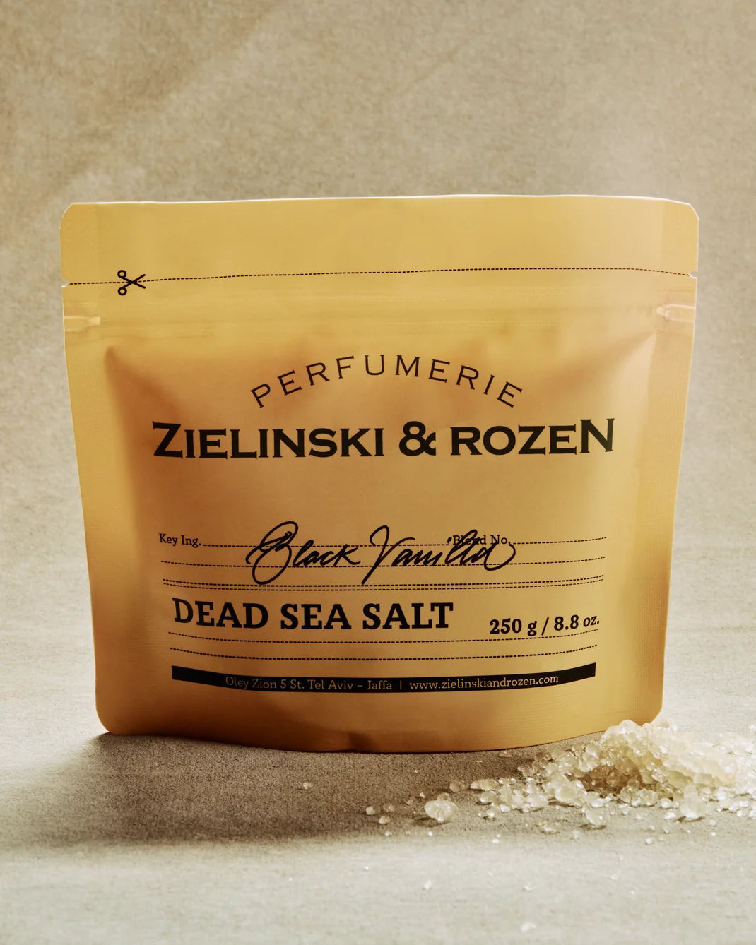 ZIELINSKI & ROZEN - SEL DE LA MER MORTE 250 G - BLACK VANILLA