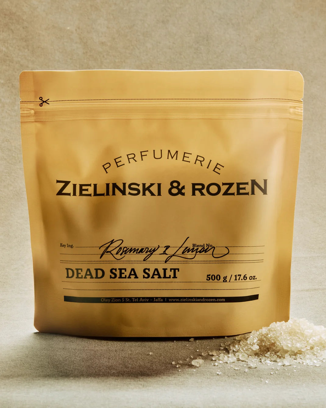 ZIELINSKI & ROZEN - SEL DE LA MER MORTE 500 GR - ROSEMARY, LEMON