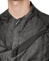 MINOAR - DIFFUSE CRUSHED SLEEVELESS SHIRT, IN BLACK