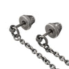 CROSS ELEMENTS - CHAIN DANGLE EARRINGS (Sterling Silver)