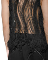 MINOAR - FILAMENTOUS SHADES TANK TOP, IN BLACK