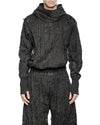 MINOAR - FILAMENTOUS SHELL HOOD ANORAK, IN BLACK