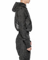 MINOAR - FILAMENTOUS SHELL HOOD ANORAK, IN BLACK