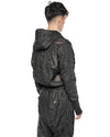 MINOAR - FILAMENTOUS SHELL HOOD ANORAK, IN BLACK