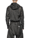 MINOAR - FILAMENTOUS SHELL HOOD ANORAK, IN BLACK