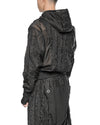 MINOAR - FILAMENTOUS SHELL HOOD ANORAK, IN BLACK