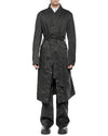 MINOAR - GRAVITY DECONSTRUCT TRENCH COAT, IN BLACK