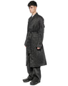 MINOAR - GRAVITY DECONSTRUCT TRENCH COAT, IN BLACK