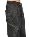 MINOAR - GRAVITY FLARE CARGO TROUSERS, IN BLACK