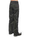 MINOAR - GRAVITY FLARE CARGO TROUSERS, IN BLACK