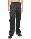 MINOAR - GRAVITY FLARE CARGO TROUSERS, IN BLACK