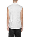 MINOAR - GRAVITY LAYERS SLEEVELESS SHIRT, IN WHITE