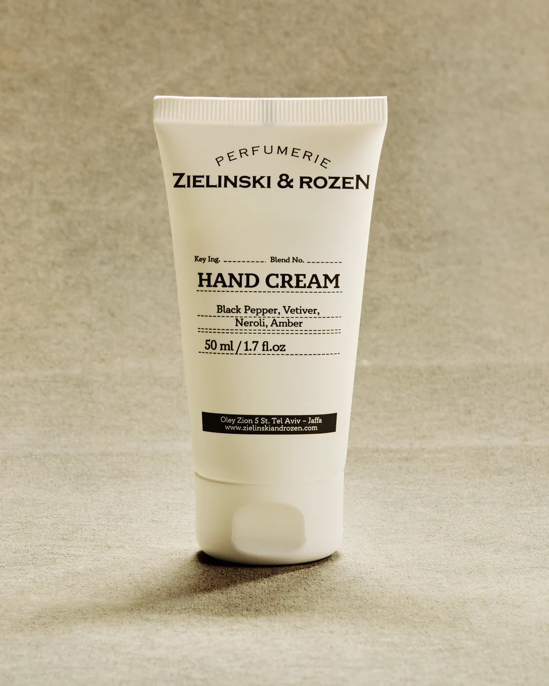 ZIELINSKI & ROZEN - CRÈME MAINS 50 ML - POIVRE NOIR, VÉTIVER, NÉROLI, AMBRE