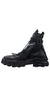 PURO - LEATHER HIGH TOP SNEAKERS WITH LACES, IN BLACK