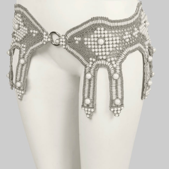 OBJECT AND DAWN - KHUTULUN MODULAR GARTER BELT + 2 GARTER BANDS, IN PE Springsioux OBJECT AND DAWN - KHUTULUN MODULAR GARTER BELT + 2 GARTER BANDS, IN PE Springsioux