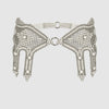 OBJECT AND DAWN - KHUTULUN MODULAR GARTER BELT + 2 GARTER BANDS, IN PEARL