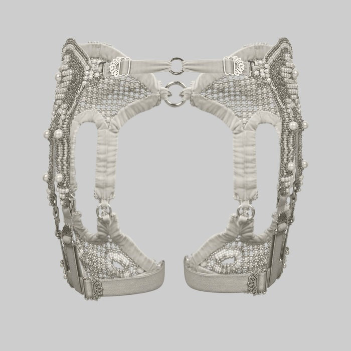 OBJECT AND DAWN - KHUTULUN MODULAR GARTER BELT + 2 GARTER BANDS, IN PE ...