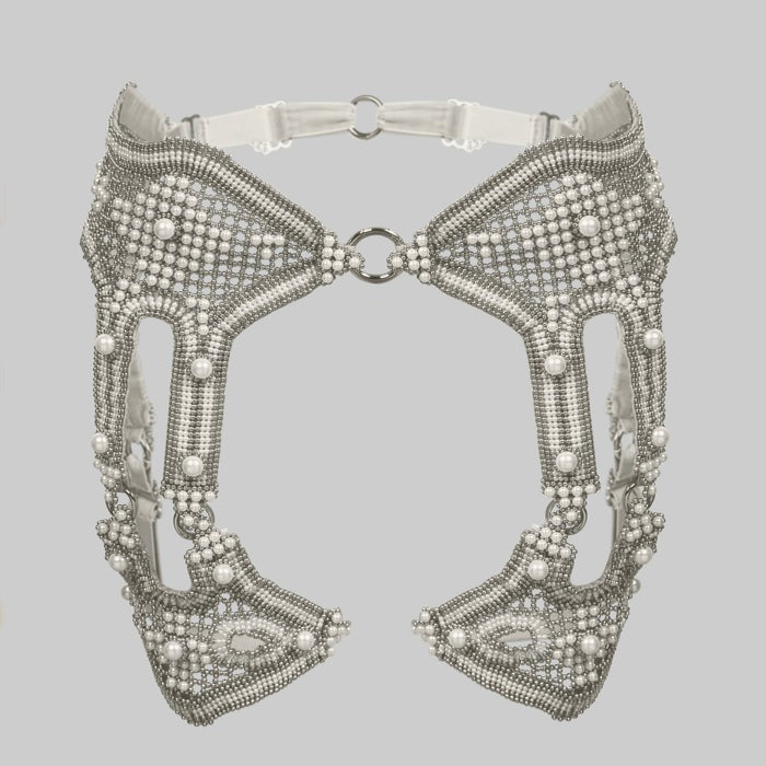OBJECT AND DAWN - KHUTULUN MODULAR GARTER BELT + 2 GARTER BANDS, IN PE Springsioux OBJECT AND DAWN - KHUTULUN MODULAR GARTER BELT + 2 GARTER BANDS, IN PE Springsioux