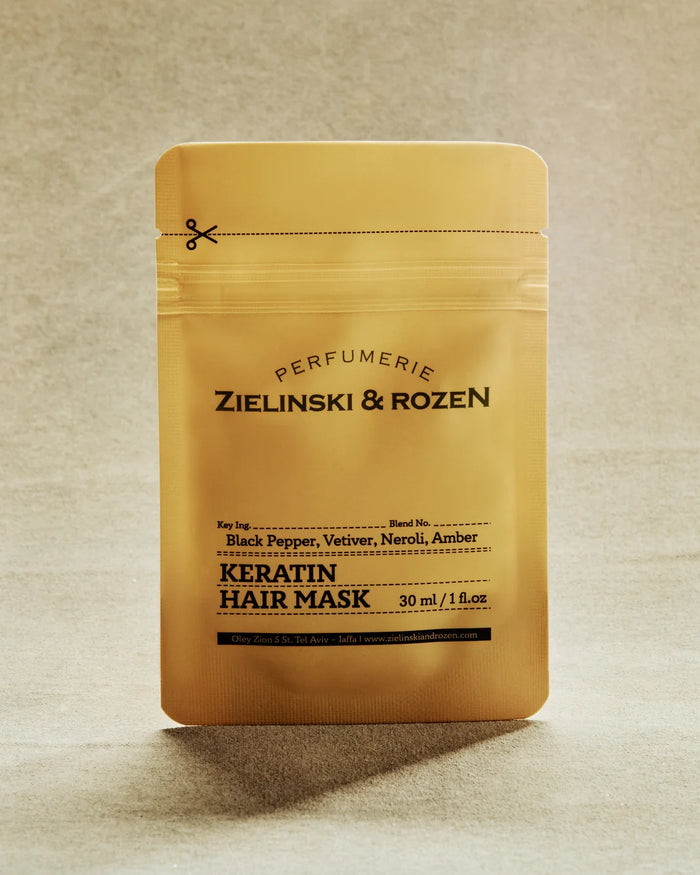 ZIELINSKI & ROZEN - KERATIN HAIR MASK 30 ML - BLACK PEPPER, VETIVER, NEROLI, AMBER