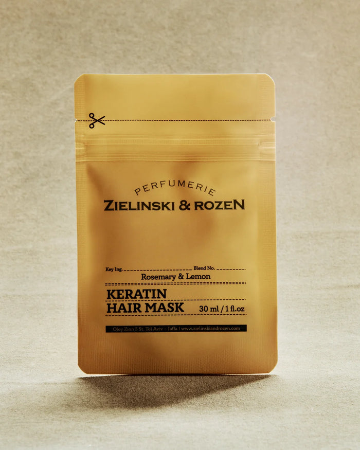 ZIELINSKI & ROZEN - KERATIN HAIR MASK 30 ML - ROSEMARY, LEMON
