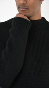 LA HAINE INSIDE US - KNITTED SWEATER 279, IN BLACK