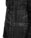 MINOAR - LINEAR CRUSHED TECHNIQUE BLAZER JACKET, IN BLACK