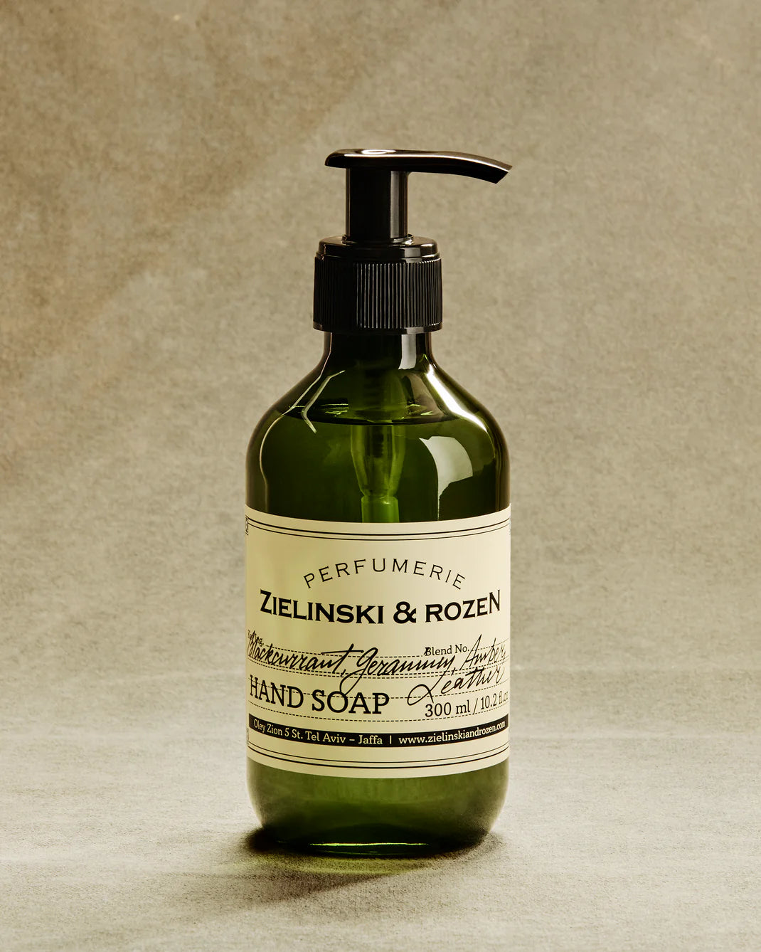 ZIELINSKI & ROZEN - SAVON LIQUIDE 300 ML - CASSIS, GÉRANIUM, AMBRE, CUIR