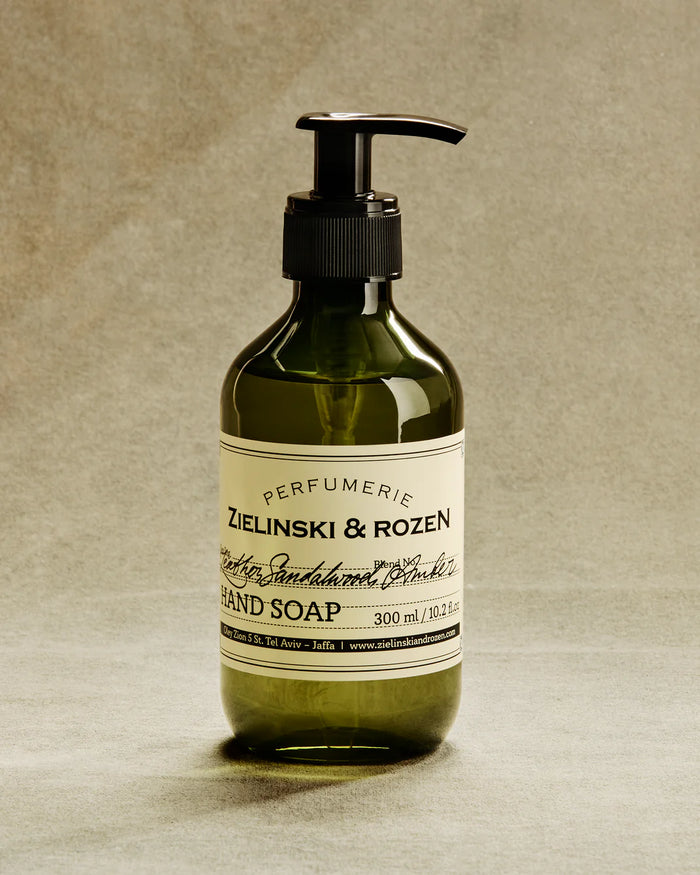 ZIELINSKI & ROZEN - SAVON LIQUIDE 300 ML - CUIR, BOIS DE SANTAL, AMBRE