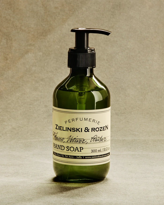 ZIELINSKI & ROZEN - SAVON LIQUIDE 300 ML - TABAC, VÉTIVER, AMBRE