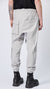 THOM KROM - WOVEN STRETCH DROP CROTCH TROUSERS MST 436, IN SILVER