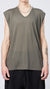 THOM KROM - SLEEVELESS TOP MTS 783, IN IVY GREEN