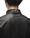 MINOAR - BIKER HORSE LEATHER JACKET, IN BLACK